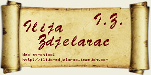 Ilija Zdjelarac vizit kartica